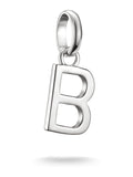 Thomas Sabo silver charm pendant letter B - British product
