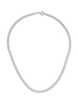 Next Beaverbrooks Silver Curb Necklace 35cm- Buy online at McGrocer