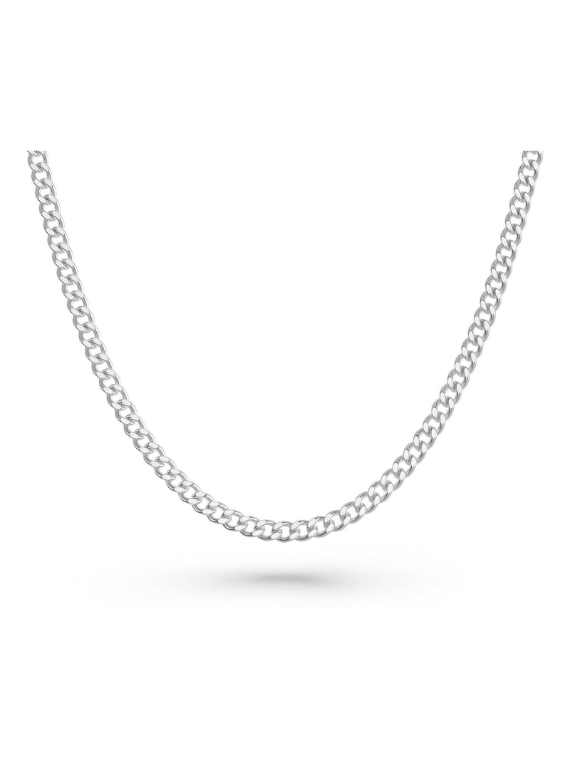 Beaverbrooks silver curb necklace 35cm, imported from the UK