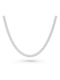 Beaverbrooks silver curb necklace 35cm, imported from the UK