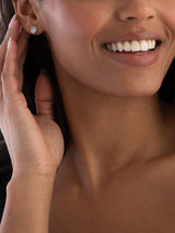 Next Beaverbrooks 9ct White Gold Cubic Zirconia Stud Earrings- Buy online at McGrocer