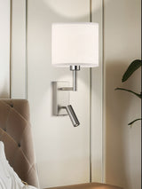 Next Searchlight Satin Nickel Alice Reader Wall Light- Buy online at McGrocer