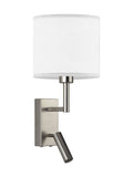 Searchlight Alice Reader wall light satin nickel finish (British brand)