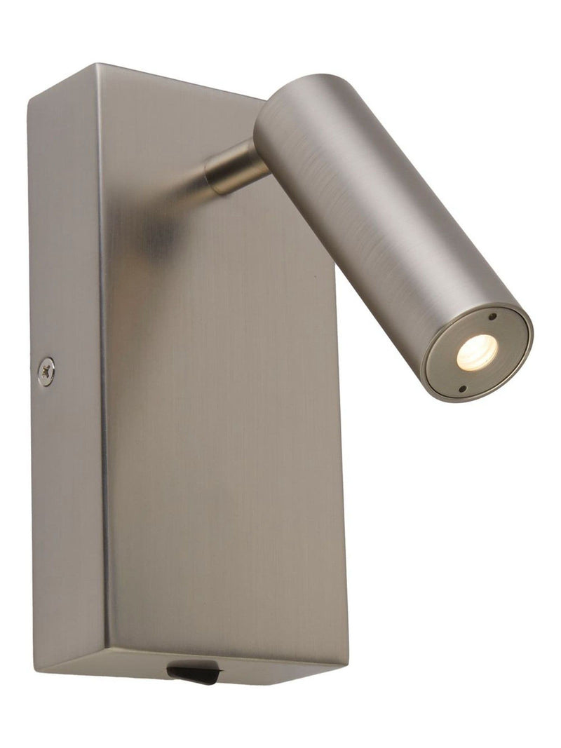 Searchlight Alice LED wall light satin nickel - British product