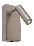 Searchlight Alice LED wall light satin nickel - British product