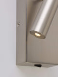 Searchlight Alice LED wall light satin nickel - British product