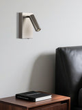 Searchlight Alice LED wall light satin nickel - British product