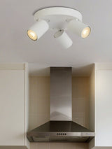 Next Searchlight Sand White Cape 3 Round Ceiling Light- Buy online at McGrocer