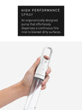 simplehuman white paper towel holder and spray pump (British brand)