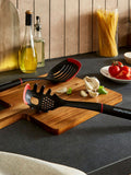 Morphy Richards black red pasta server and skimmer set - British product