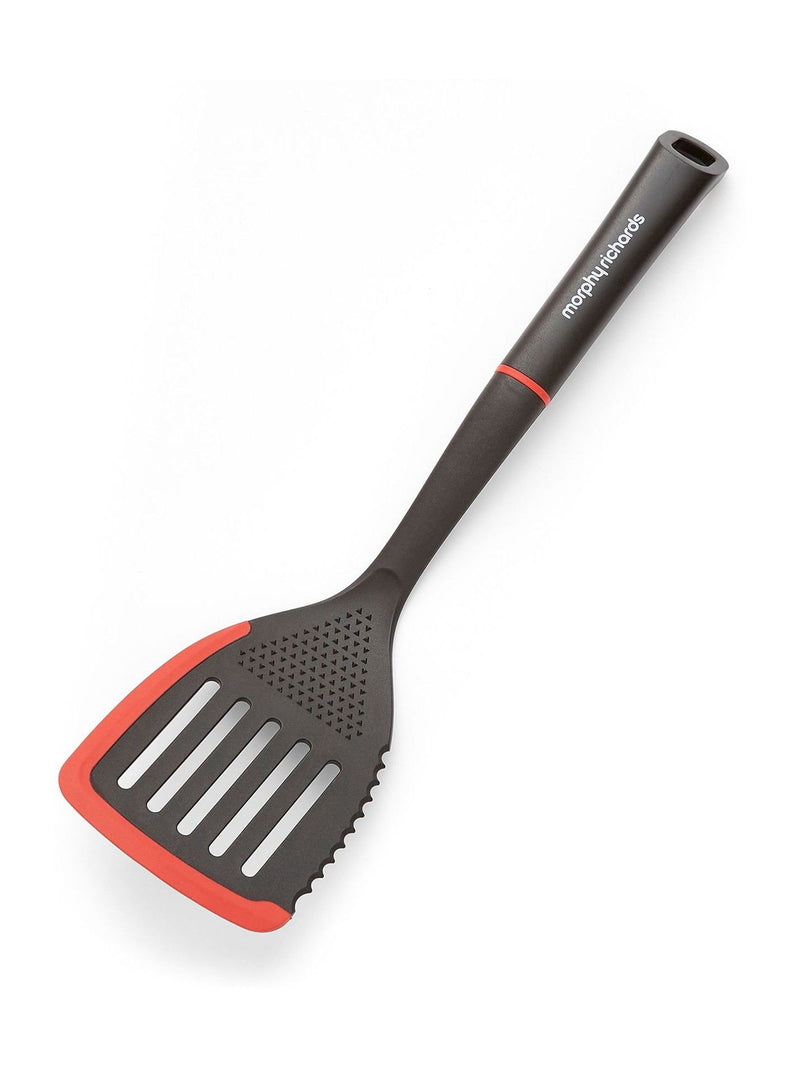 Morphy Richards black/red slotted and solid turner set, imported from the UK
