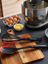 Next Morphy Richards Black/Red Whisk and Solid Spoons Set- Buy online at McGrocer