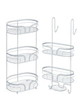 Showerdrape Dante floor and shower caddy set (British brand)