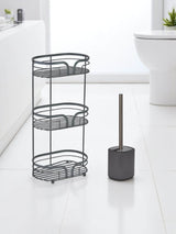 Next Showerdrape Grey Dante Floor Caddy and Toilet Brush Set- Buy online at McGrocer