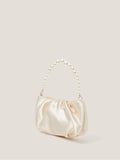 Monsoon cream pearl headband and satin bag set (British brand)
