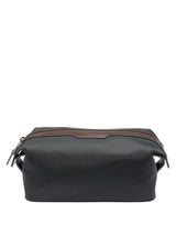 Next Loake Welland Black Nylon and Leather Washbag 3 Litre- Buy online at McGrocer