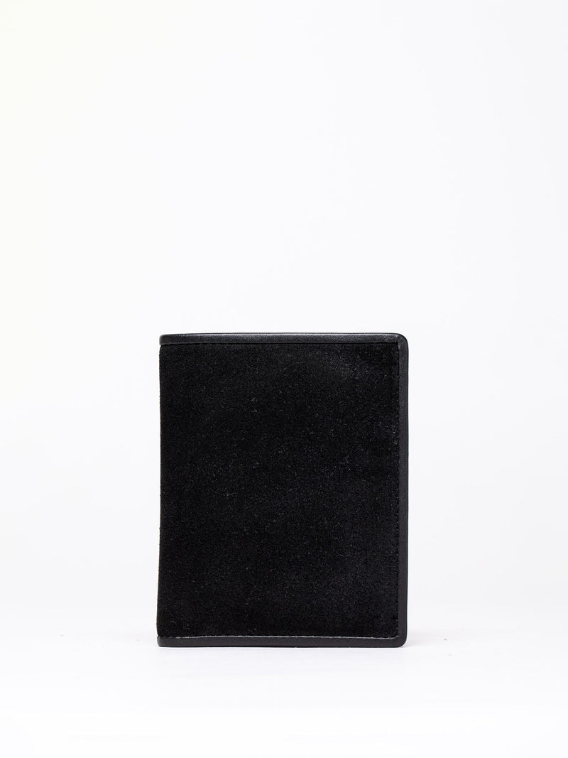 Lakeland Leather black suede cardholder - British product