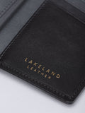 Lakeland Leather black suede cardholder - British product