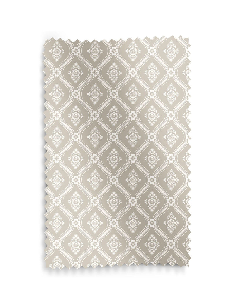 Laura Ashley Natural Landford roller blind with floral trellis design, imported from the UK