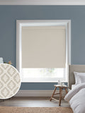 Laura Ashley Natural Landford roller blind with floral trellis design, imported from the UK