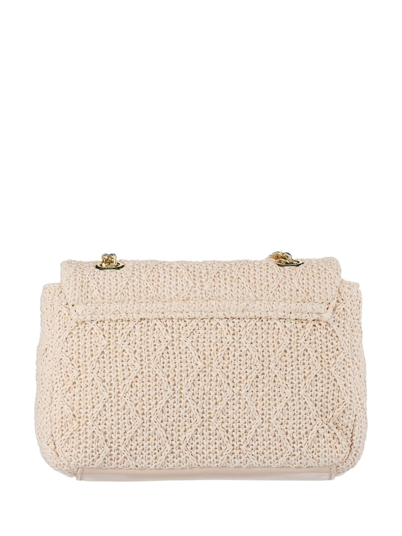 Valentino Cream Ocarina Summer Flap Bag luxury handbag, imported from the UK