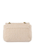 Valentino Cream Ocarina Summer Flap Bag luxury handbag, imported from the UK
