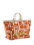 Valentino Orange Kore shopping bag with bold logo and print (British brand)