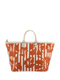 Valentino Orange Kore shopping bag with bold logo and print (British brand)