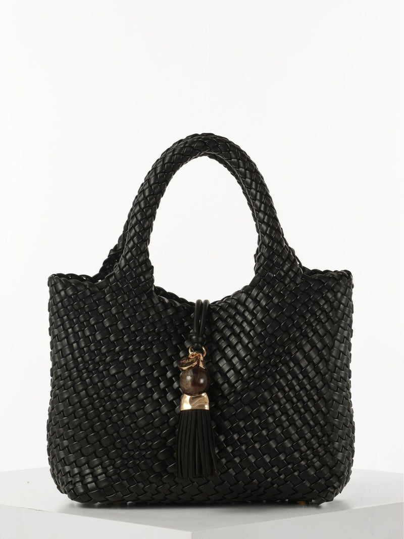 Luella Grey woven cross-body bag medium, UK version