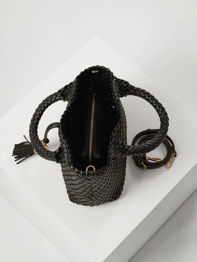 Luella Grey woven cross-body bag medium, UK version