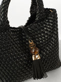Luella Grey woven cross-body bag medium, UK version