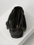 Luella Grey Black Saskia large woven tote bag (British brand)