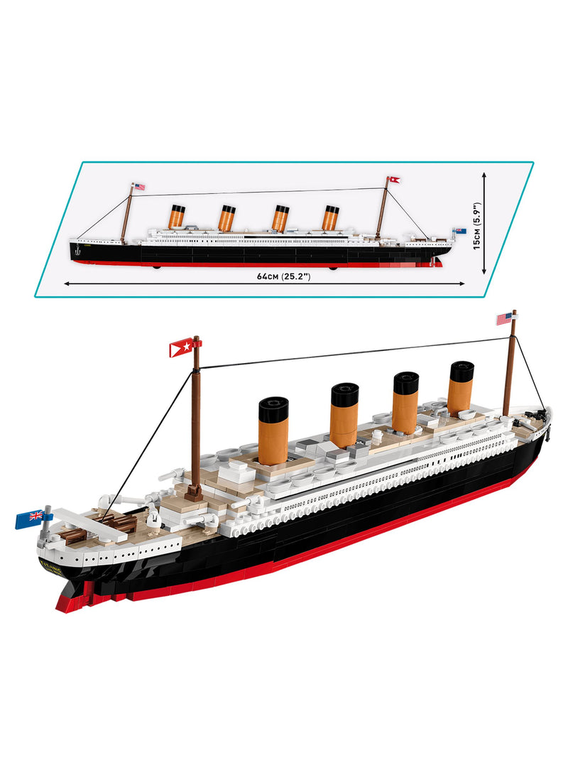 Cobi Titanic model 722 bricks 64cm, UK version