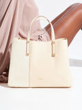 Dune London Dorry cream large tote bag, UK version