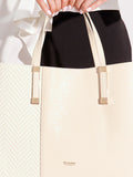 Dune London Dorry cream large tote bag, UK version
