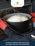 MasterClass black cast aluminium casserole dish 6L, UK version