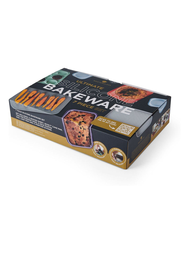 MasterClass multicolour silicone bakeware set 7 piece, imported from the UK