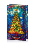 Premier Decorations LED lit stained glass tree ornament 21cm - British product