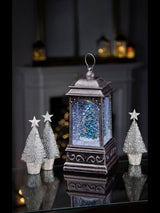 Next Premier Decorations Ltd 21cm Robins on Tree Glitter Water Spinner Christmas Lantern- Buy online at McGrocer