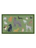Artsy Mats green dog breeds doormat 70x40cm (British brand)