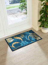 Next Artsy Mats William Morris Blue Indoor Washable Doormat 80x50cm- Buy online at McGrocer