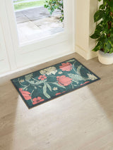 Next Artsy Mats Green William Morris Rose Indoor Washable Doormat 80 x 50 cm- Buy online at McGrocer