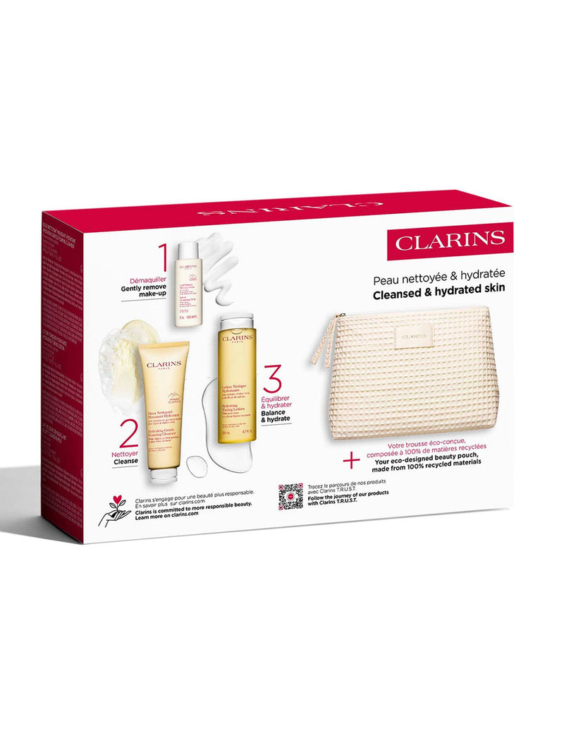 Clarins cleansing set for normal to dry skin (British brand)
