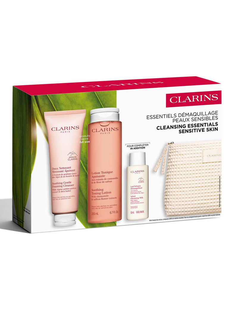 Clarins My Cleansing Essentials sensitive skin set, UK version