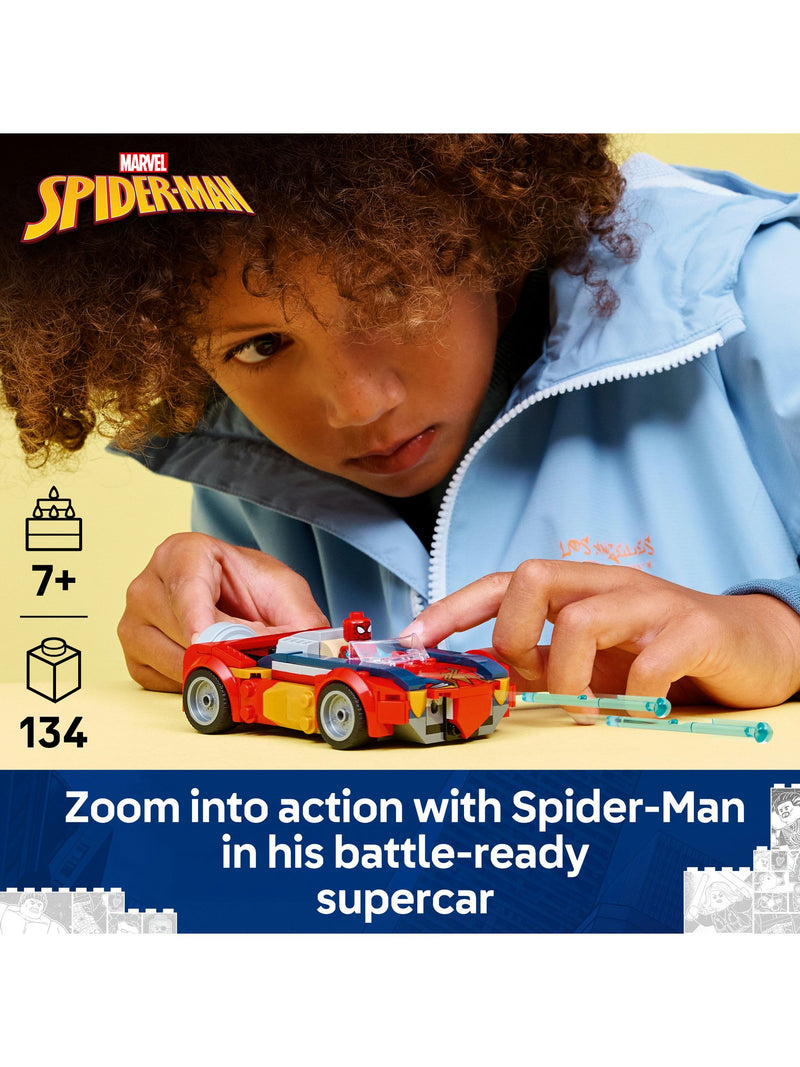 LEGO Marvel Spider-Man Car building set with Venomized Wolverine, imported from the UK