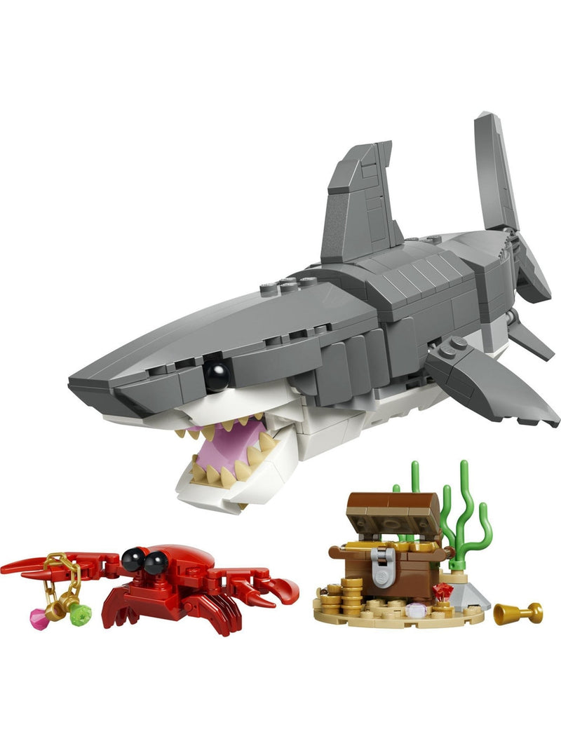 LEGO Creator 3-in-1 Fierce Shark building toy set, imported from the UK