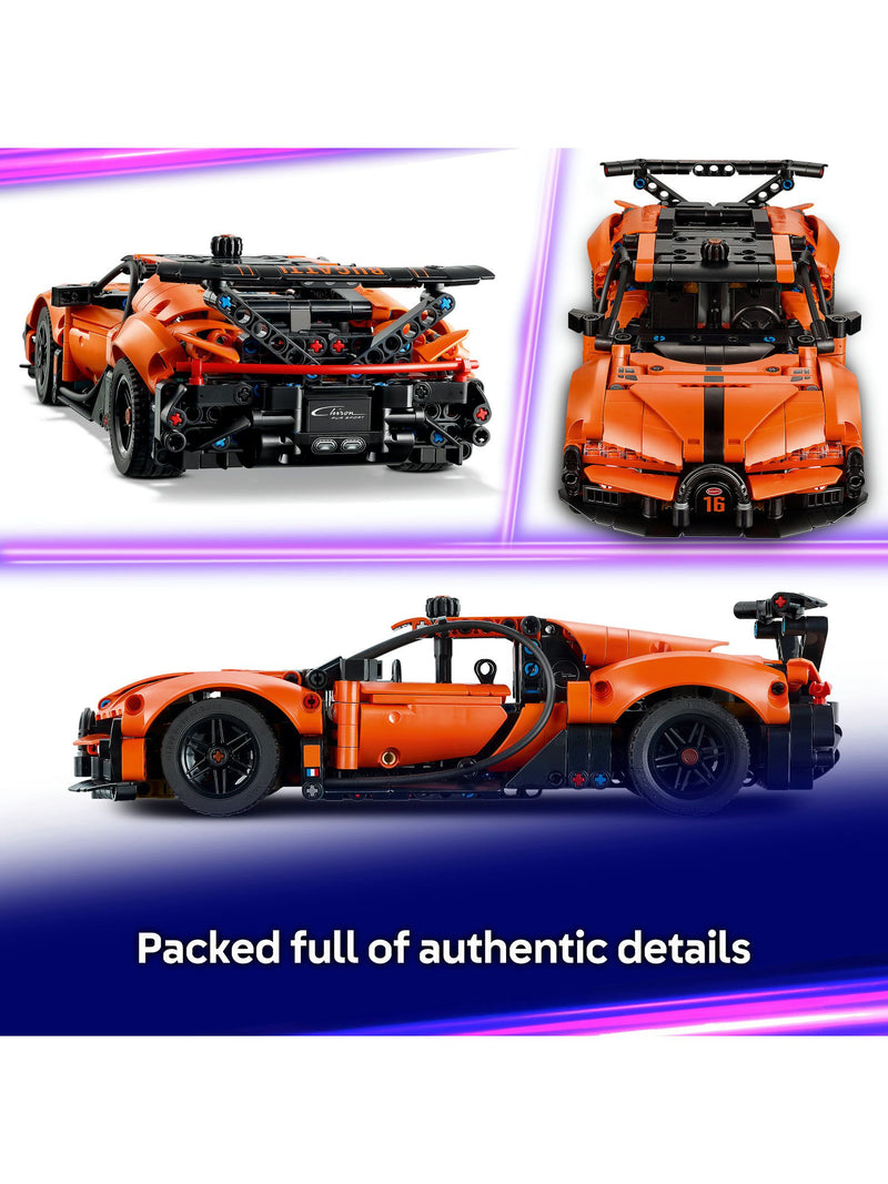 LEGO Technic Bugatti Chiron Pur Sport hypercar building set, imported from the UK