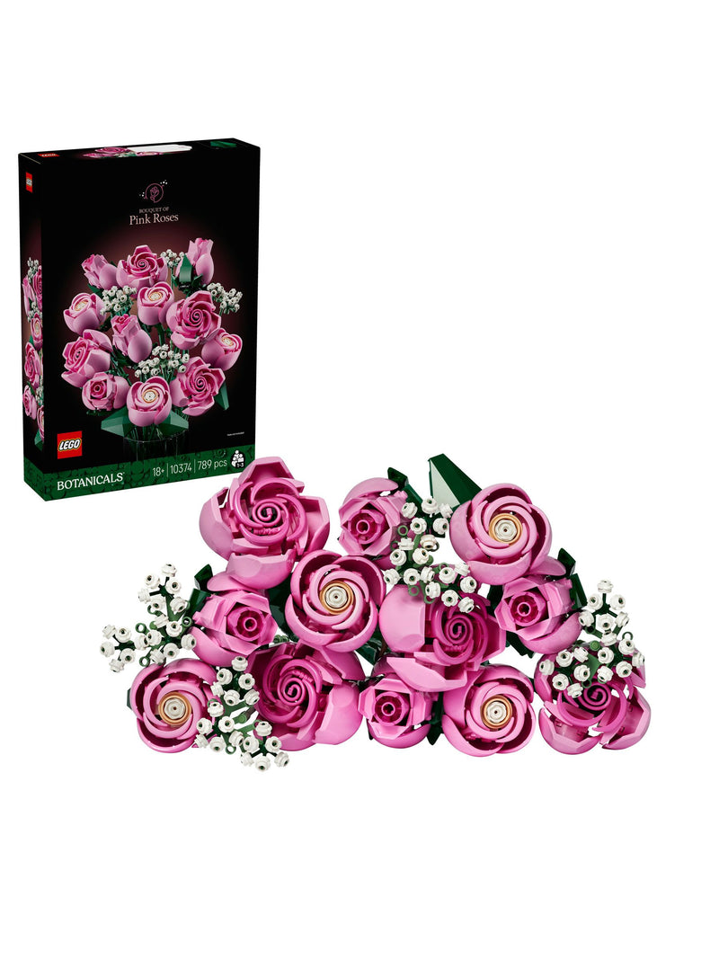 LEGO Botanicals Pink Roses building set 10374, imported from the UK