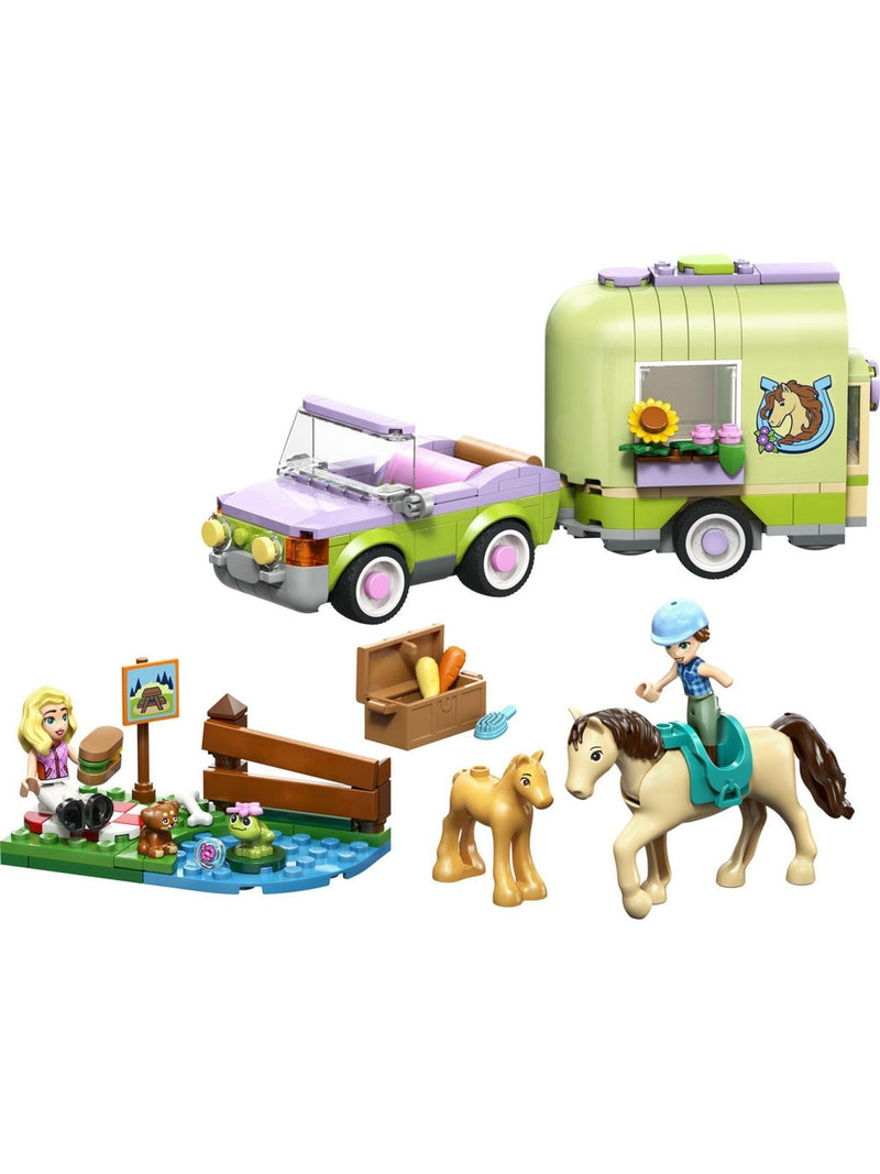 LEGO Friends horse trailer with foal toy set, imported from the UK