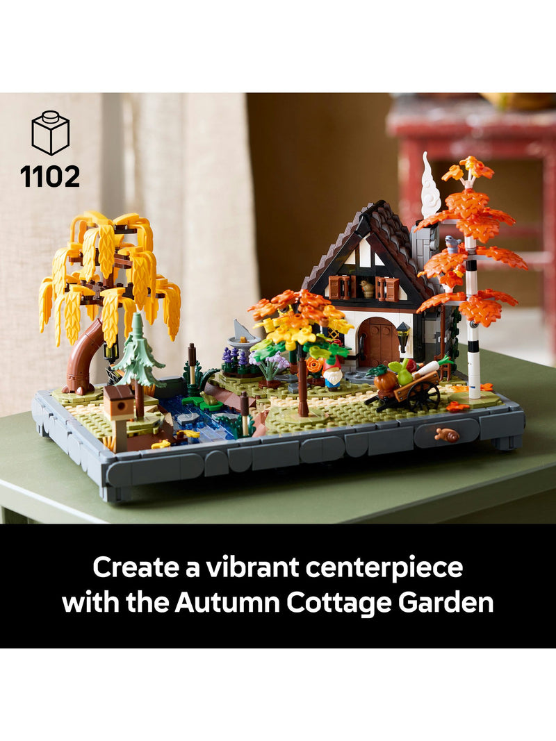 LEGO Autumn Cottage Garden model kit - British product